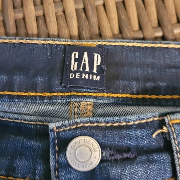 Gap 1969 Womens Button Fly Straight Jeans Vintage Y2K Mid-Rise Denim Sz 8/29 - Picture 6 of 11
